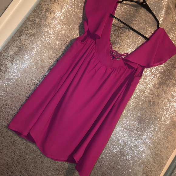 Fuchsia pink tank top - Picture 2 of 3